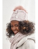 Winter powder set, hat and scarf C40 - Online store - Boutique